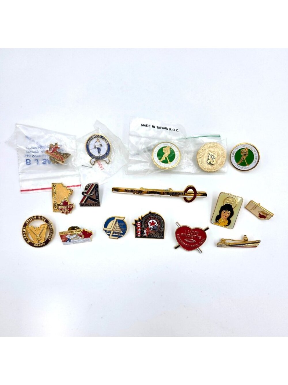 Ringette Lapel Pin Lot Of 16 Canadian Ringette Championships Read